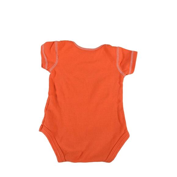 Denver Broncos NFL Apparel Baby Sz 12M Unisex Orange Body Suit Black Helmet - Picture 2 of 6
